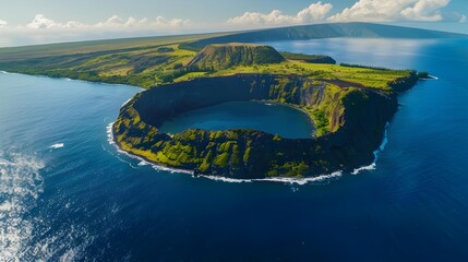 Sticker - The landscapes of hawaiis volcanic islands are breatht