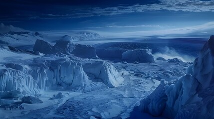 Poster - Greenlands ice fields are vast expanses covered