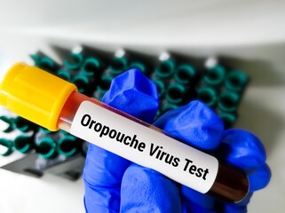 Poster - Blood sample for Oropouche virus Test, medical and health concept