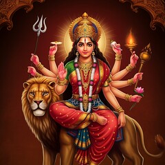 Canvas Print - Goddess Durga