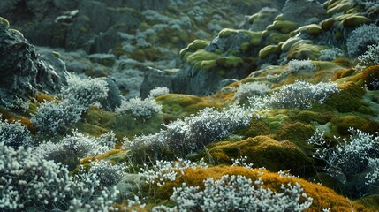 Poster - Tundra breathtaking landscapes with endless expanses of moss