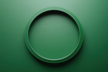 Poster - Circle creation on verdant background - visual depiction
