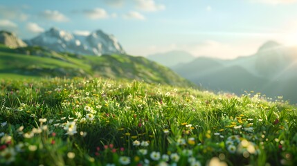 Poster - grass and sky