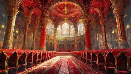 Canvas Print - interior of the church