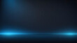 © happy - Abstract Blue Stage: A minimalist backdrop with a striking blue spotlight illuminating a dark stage, perfect for product displays, presentations, or graphic design projects. The stage is clean, simple