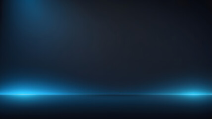 Poster - Abstract Blue Stage: A minimalist backdrop with a striking blue spotlight illuminating a dark stage, perfect for product displays, presentations, or graphic design projects. The stage is clean, simple