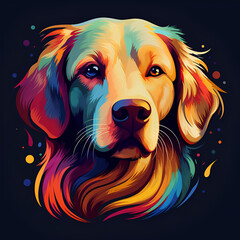 Wall Mural - illustration of a dog