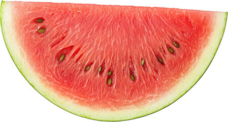 striped watermelon close up isolated background juicy fruit Generative AI