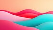 © Whitecatz - Minimalist abstract waves, smooth curves and soft gradients, 3D illustration