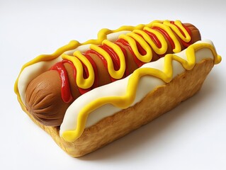 Sticker - hot dog with mustard