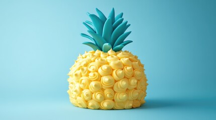 pineapple on white