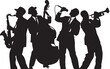 © PapaGray - Jazz Band Silhouette Vector Illustration