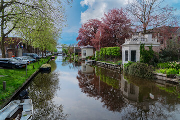 Poster - skyline of old town Edam