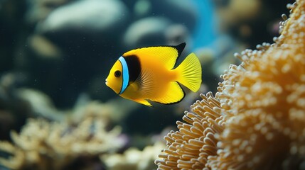 Canvas Print - yellow tang fish