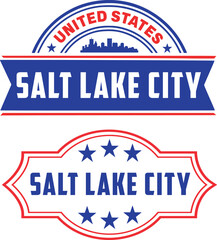 Sticker - Salt Lake City Vector Set