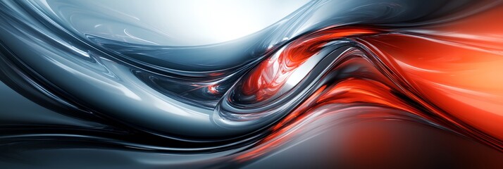 Wall Mural - a colorful abstract design with a red and white background