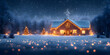 © Olga - Cozy Winter Night Scene of a Decorated Christmas House