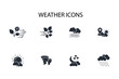 © zumrotul - Weather icon set.vector.Editable stroke.linear style sign for use web design,logo.Symbol illustration.