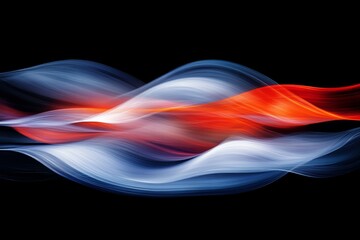 Poster - Vibrant abstract design resembling fluid or fiery motions