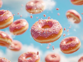 Wall Mural - donut with sprinkles