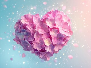 Sticker - pink rose background