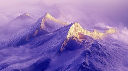 Wall Mural - mountains in the snow