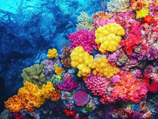 Sticker - colorful coral reef