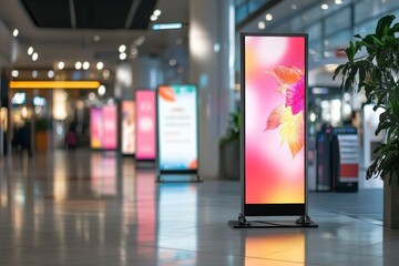 Aufkleber - Ai generated mockup of roll up standee signs in photography shot for enhanced visual presentation