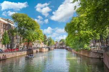 Wall Mural - canal in amsterdam