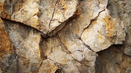 Poster - Close-up of Cracked Rock Texture.