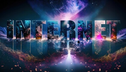 Poster - Digital Art Representation of the Internet