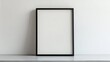 © Jane Kelly - Black picture frame on white background