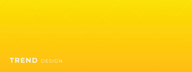 Minimal geometric banner. Dynamic yellow shapes composition with orange lines. Vector abstract background texture design, bright poster, banner