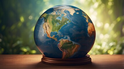 A globe of earth looking beautiful