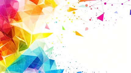 Poster - abstract colorful geometric background