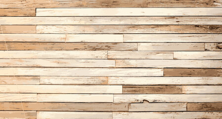 Wall Mural - Reclaimed planks for wood wall background for vintage construction