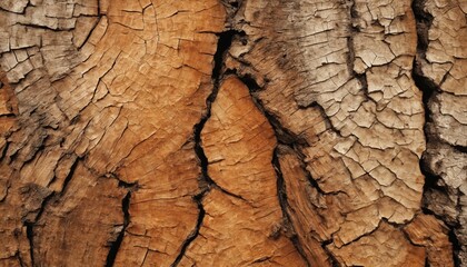 The intricate web of time, a close-up view of a tree's past