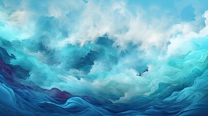 Wall Mural - blue sky and clouds