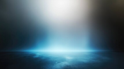 Poster - Cool and modern grey and blue gradient background with sleek light effects, perfect for corporate designs.