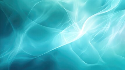 Poster - Cool and refreshing turquoise gradient background with smooth transitions, ideal for a relaxed atmosphere.