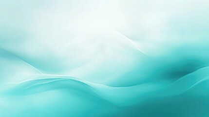 Poster - Cool and refreshing turquoise gradient background with smooth transitions, ideal for a relaxed atmosphere.