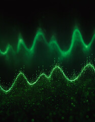 Poster - Abstract Green Particles on a Waveform