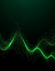 Poster - Abstract Green Particles on a Waveform