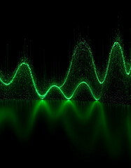 Poster - Abstract Green Particles on a Waveform
