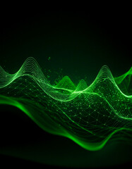 Poster - Abstract Green Particles on a Waveform