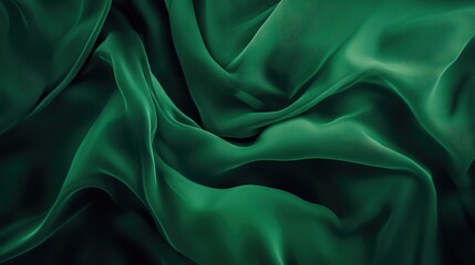 Poster - deep and mysterious emerald green gradient background with a rich and luxurious feel, ideal for eleg