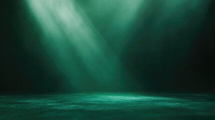 Poster - Deep and mysterious emerald green gradient background with a rich and luxurious feel, ideal for elegant designs.
