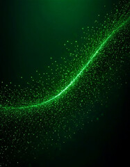 Poster - Abstract Green Particles on a Waveform