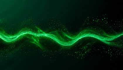 Poster - Abstract Green Particles on a Waveform
