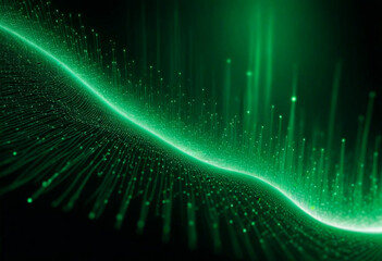 Poster - Abstract Green Particles on a Waveform